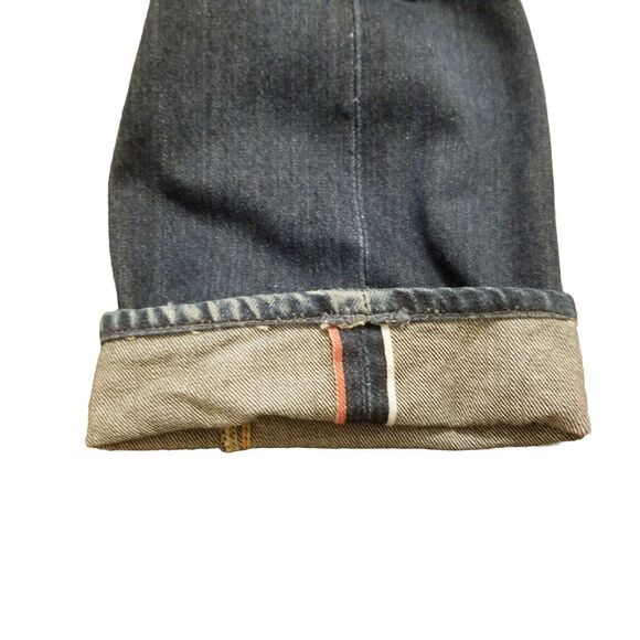 Evisu Jeans Men's Size 29 Selvedge Denim Button Fly Dark Wash Japan Made (31x31) - Picture 5 of 9
